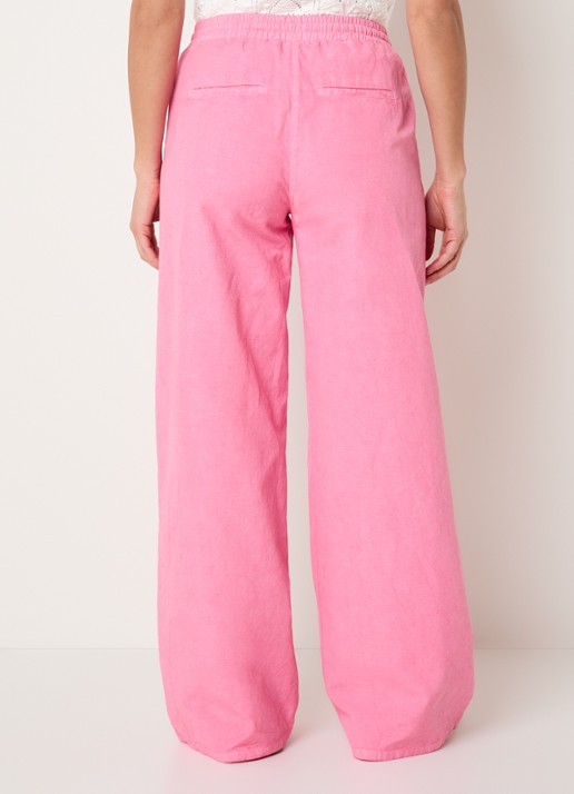 Josephine & Co Basma high waist chino met trekkoord - achterkant 3 roze