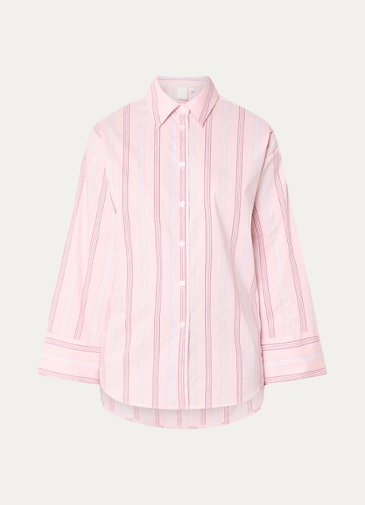 Josephine & Co Bastian blouse met streepprint - voorkant 3 lichtroze