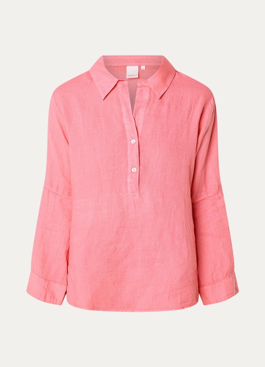 Josephine & Co Belou tuniek van linnen - voorkant 2 roze