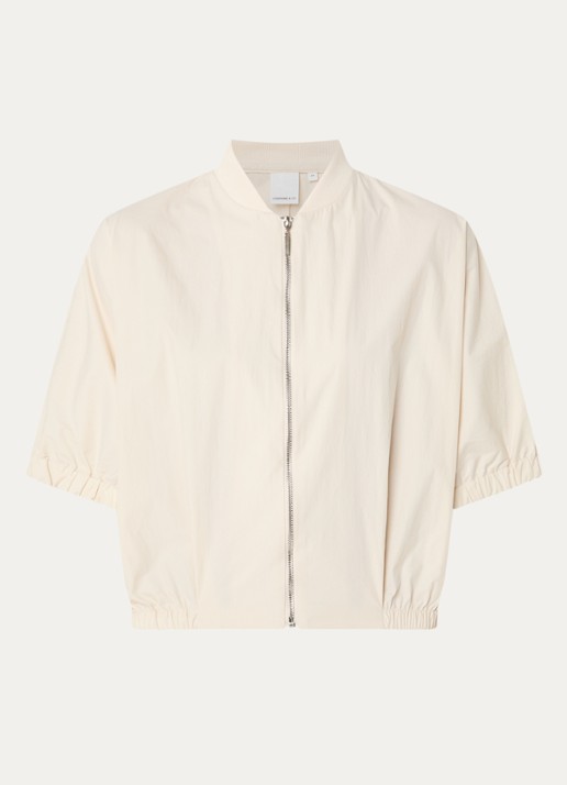 Josephine & Co Benedict cropped jack met vleermuismouw - voorkant 2 zand