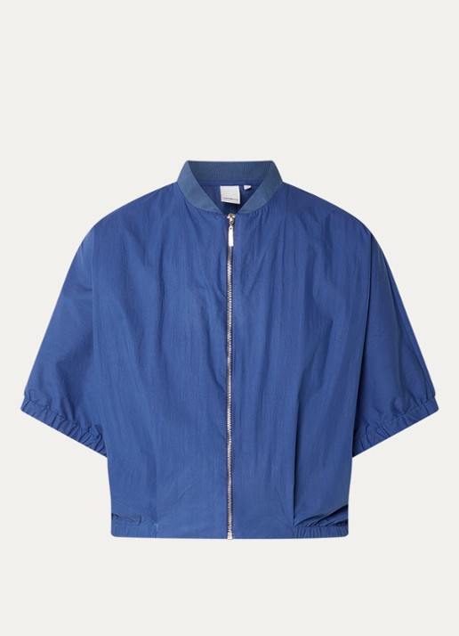 Josephine & Co Benedict cropped jack met vleermuismouw - voorkant 3 royalblauw