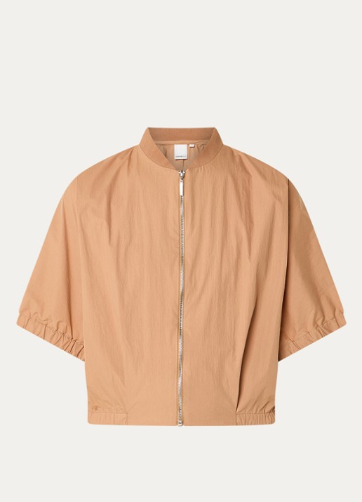 Josephine & Co Benedict cropped jack met vleermuismouw - voorkant 2 cognac