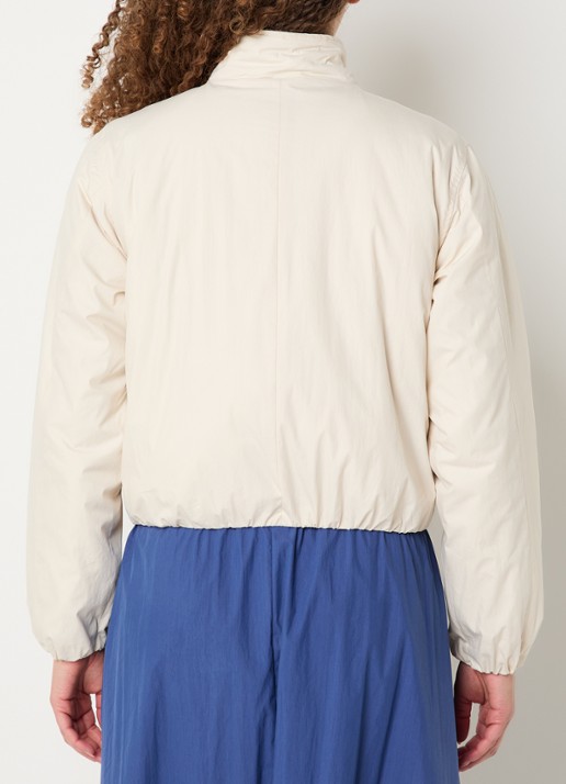 Josephine & Co Bente gewatteerd cropped jack met steekzakken - achterkant beige