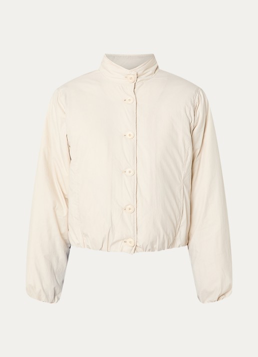 Josephine & Co Bente gewatteerd cropped jack met steekzakken - voorkant 2 beige