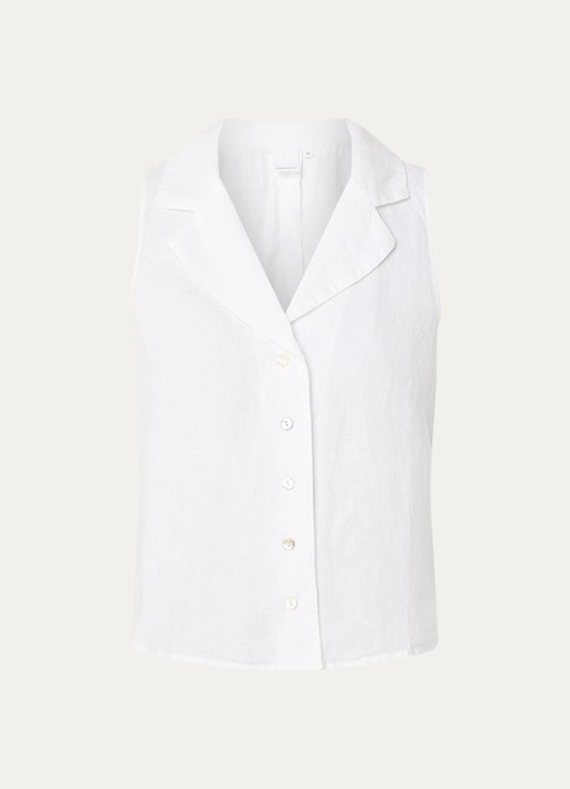 Josephine & Co Bliss mouwloze blouse  - voorkant wit
