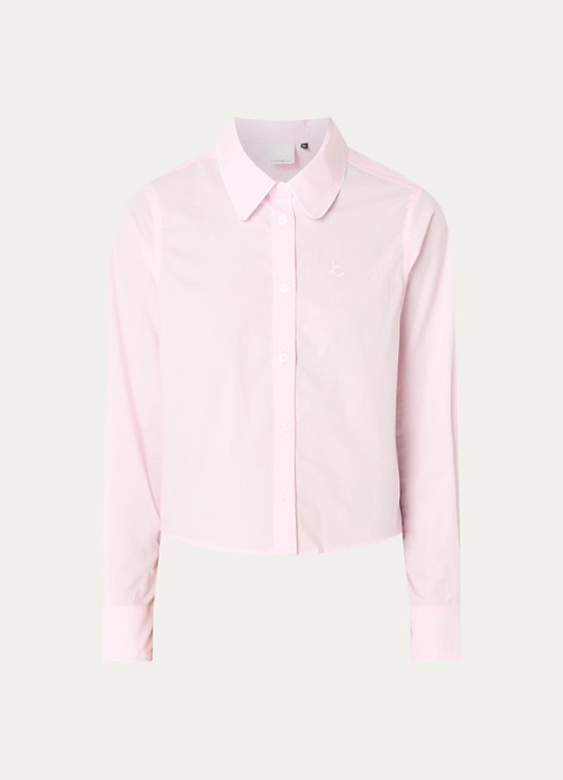 Josephine & Co Blouse met logoborduring - voorkant 3 lichtroze