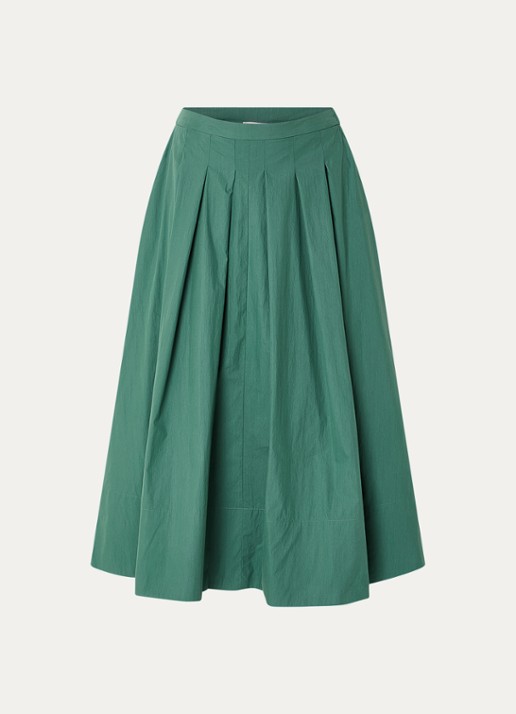 Josephine & Co Blume midi A-lijn rok  - voorkant zeegroen