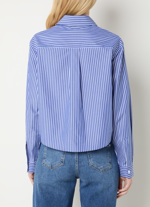 Josephine & Co Bodine tuniek met streepprint en logo - achterkant 3 donkerblauw