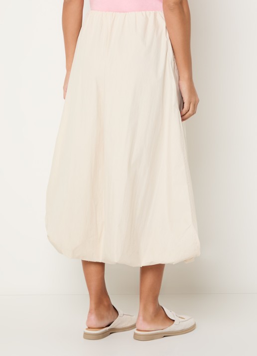 Josephine & Co Bonnie midi rok met steekzakken - achterkant beige