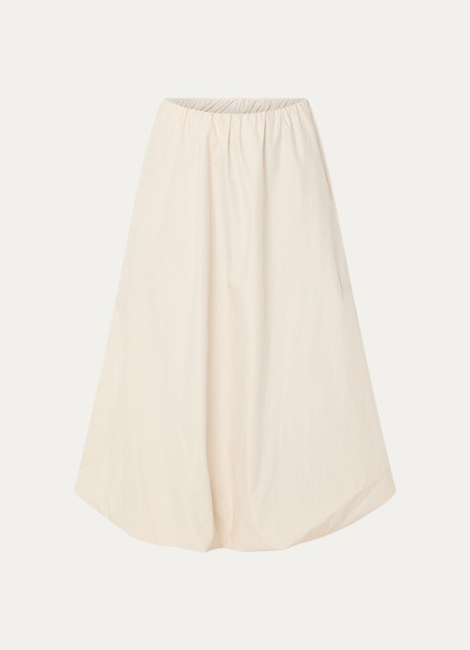 Josephine & Co Bonnie midi rok met steekzakken - voorkant 3 beige