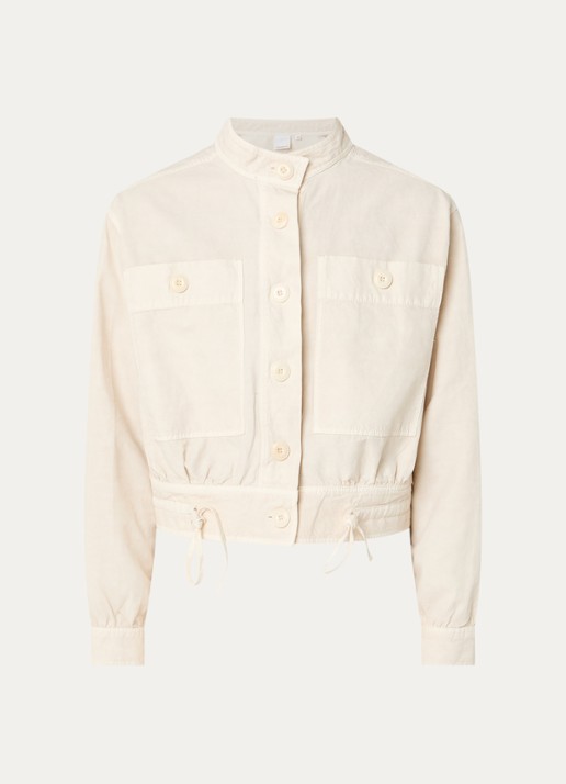 Josephine & Co Boris overshirt met borstzakken - voorkant 2 beige