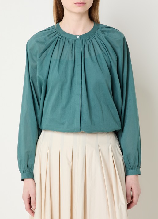 Josephine & Co Brooklynn blouse met stolpplooi en ballonmouw