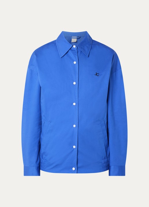 Josephine & Co Cleo overshirt met steekzakken - voorkant 3 blauw