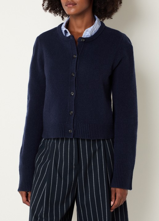 Josephine & Co Cyndi fijngebreid vest met ronde hals