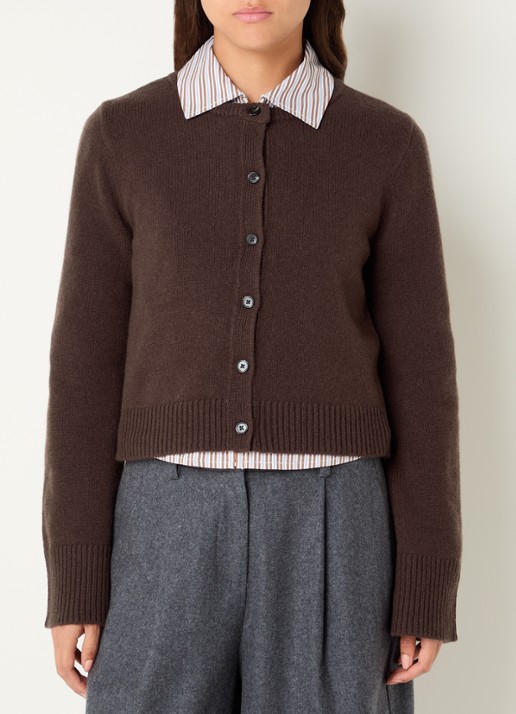 Josephine & Co Cyndi fijngebreid vest met ronde hals