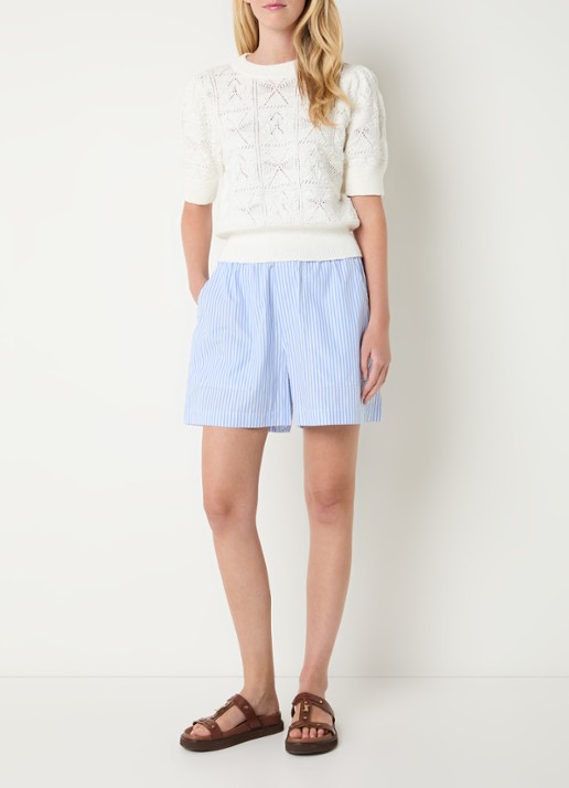 Josephine & Co Dieuwertje top met broderie - voorkant 2 wit