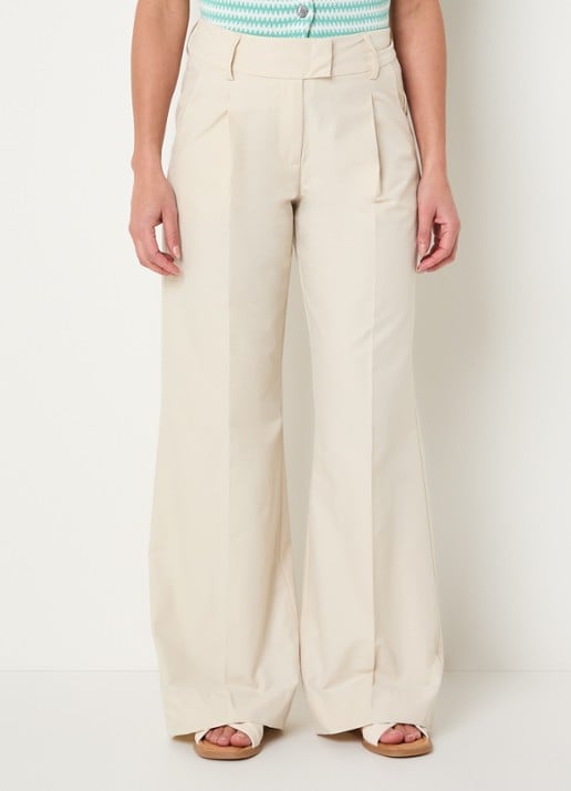 Josephine & Co High waist wide fit pantalon met steekzakken