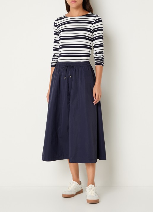 Josephine & Co Longsleeve met streepprint - voorkant 3 donkerblauw