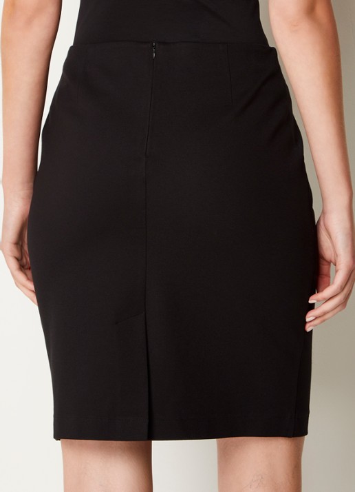 Josephine & Co Pip mini kokerrok van jersey - achterkant zwart