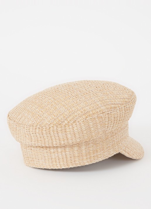 JOSH V Baker Boy pet van raffia - detail 2 beige