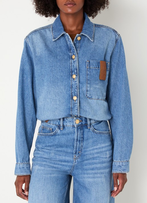 JOSH V Dessie overzised blouse van denim