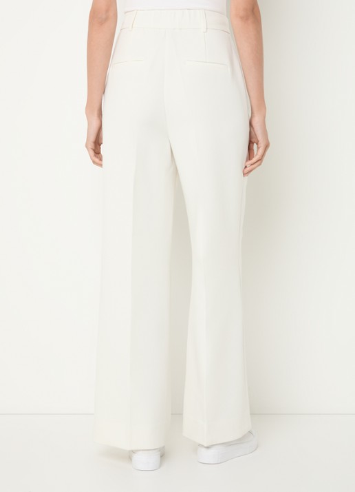 JOSH V Kate high waist wide fit pantalon met steekzakken - achterkant 5 gebroken wit