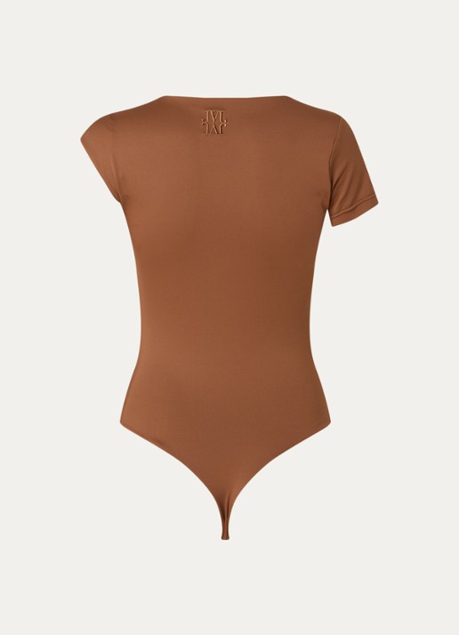 JOSH V Levi body met geknoopt detail - achterkant cognac