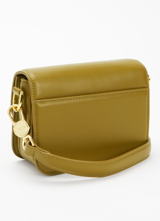 JOSH V Noé crossbodytas met logo  - achterkant mosgroen