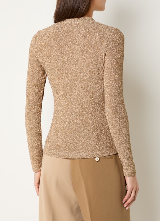 JOSH V Palmer top met lurex - achterkant 4 goud