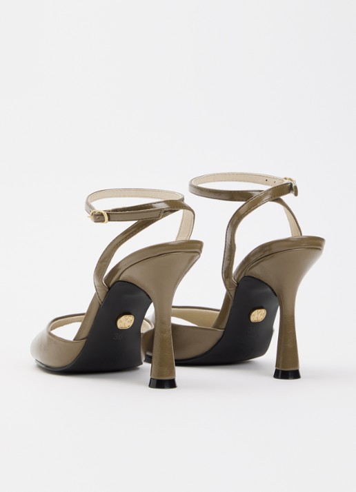 JOSH V Riley sandalette - achterkant 2 bronsgroen