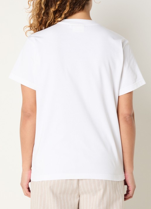 JOSH V Roxy T-shirt met borduring - achterkant 4 wit