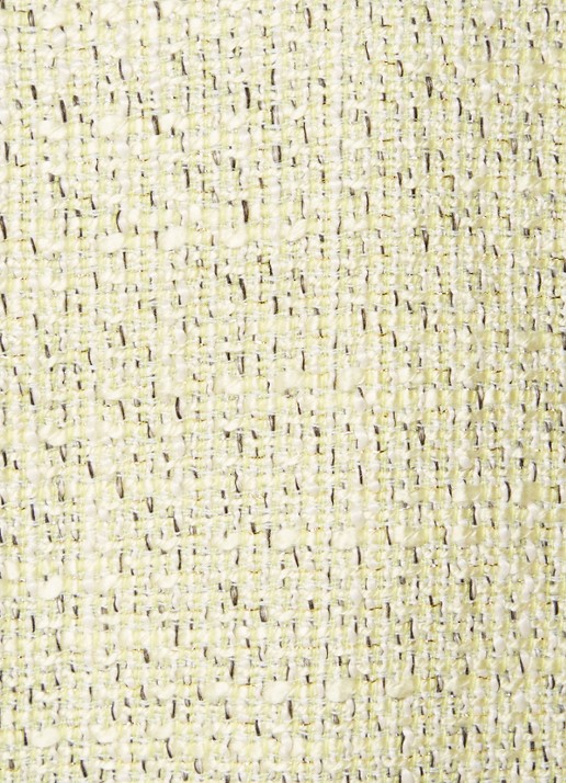JOSH V Tara mini double-breasted blazerjurk van bouclé - detail 3 vanillegeel