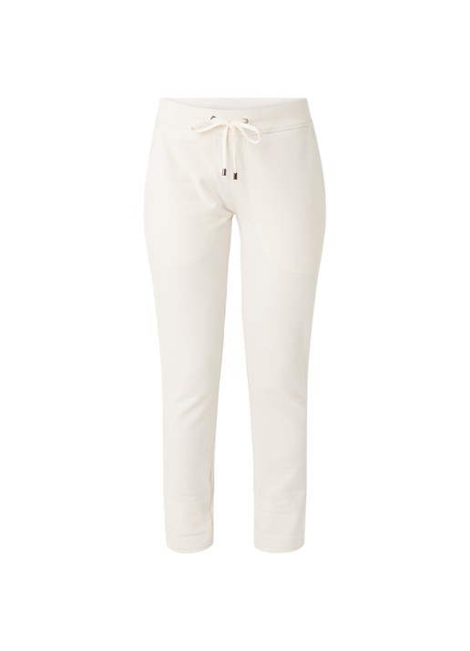 JUVIA Joggingbroek van fleece - voorkant creme