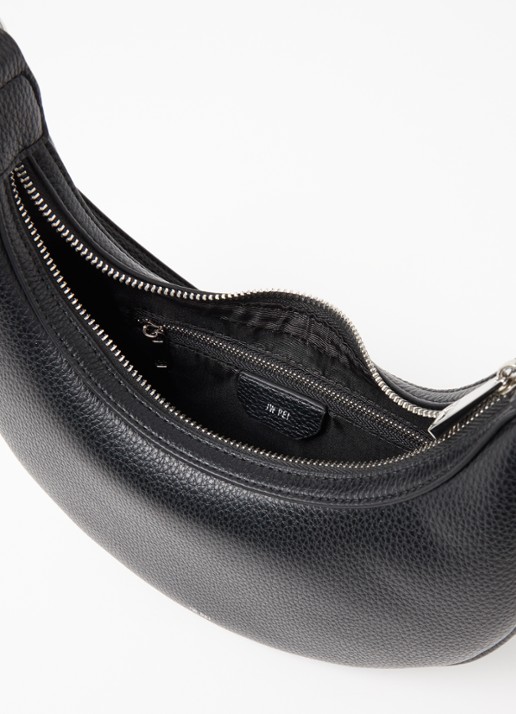 JW PEI Carly Medium schoudertas met verstelbare schouderriem - detail 2 zwart