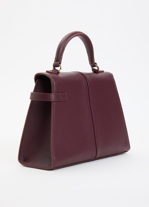 JW PEI Elise Large handtas met afneembare schouderriem - achterkant bordeauxrood