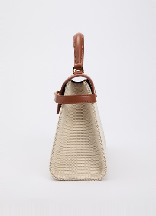 JW PEI Elise Large handtas met afneembare schouderriem - detail 3 cognac