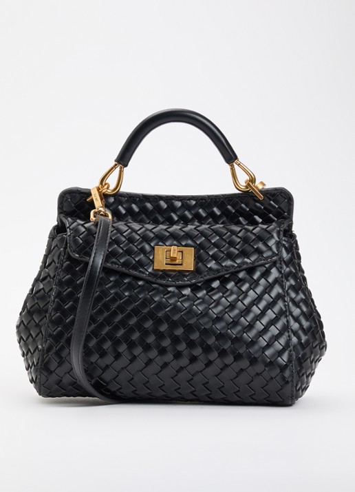 JW PEI Lucia handtas met gevlochten detail