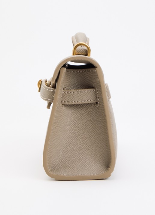 JW PEI Noor handtas met afneembare schouderriem - detail 3 donkerbeige