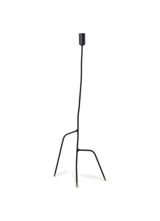 K'willeminhuis De Dunne Kandelaar L 65 cm - voorkant zwart