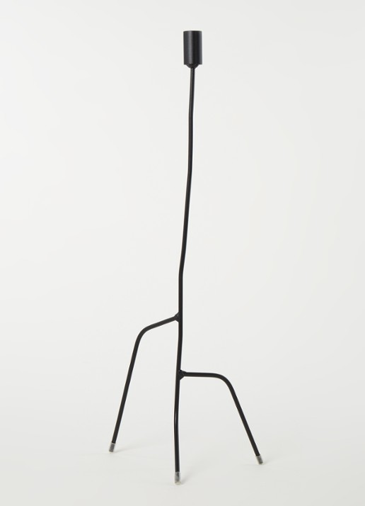 K'willeminhuis De Dunne Kandelaar L 65 cm - voorkant 2 zwart