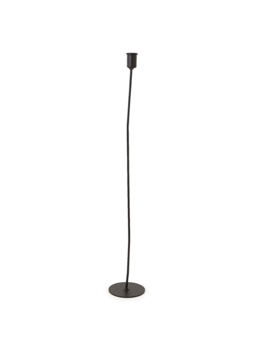 K'willeminhuis De Ronde Kandelaar L 65 cm - voorkant 2 zwart