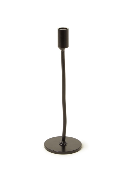 K'willeminhuis Kandelaar 21 cm - voorkant 2 zwart