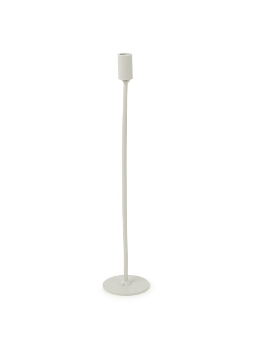 K'willeminhuis Mini kandelaar L 30,5 cm - voorkant lichtgrijs