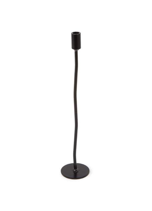 K'willeminhuis Mini kandelaar L 30 cm - voorkant zwart