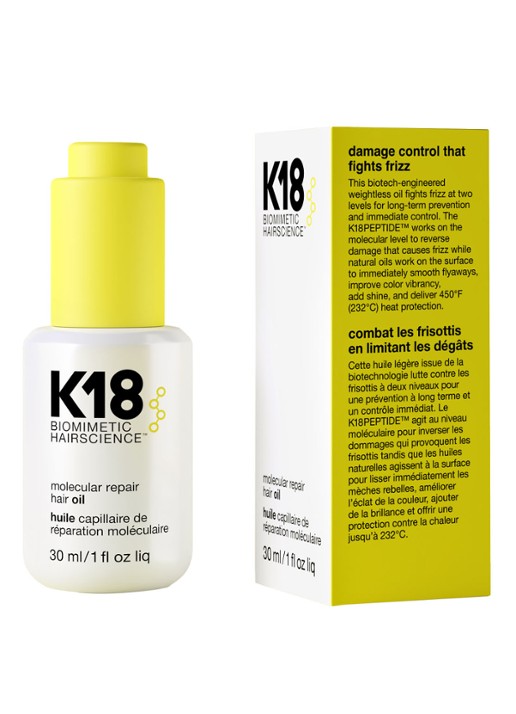 K18 Hair Repair Oil - herstellende haarolie - voorkant 2 undefined