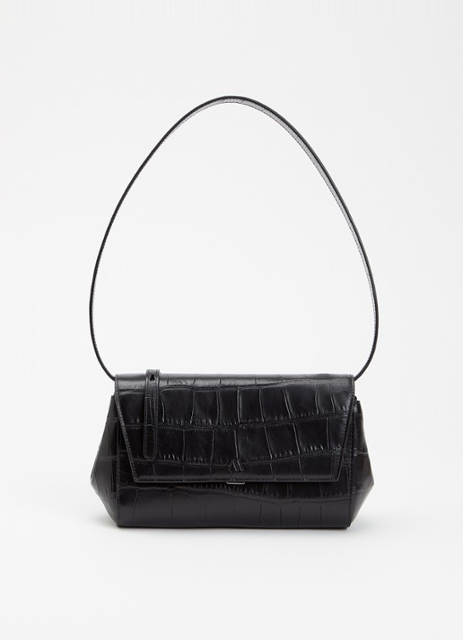 KAAI Ikon clutch van leer met afneembare schouderriem
