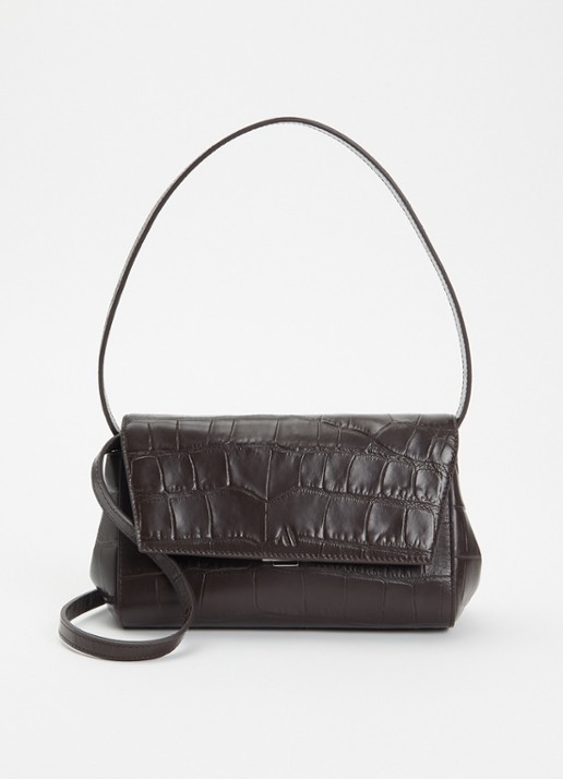 KAAI Ikon clutch van leer met afneembare schouderriem