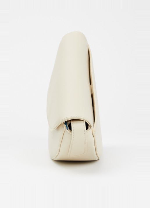 KAAI Rebel crossbodytas van leer - detail 2 creme