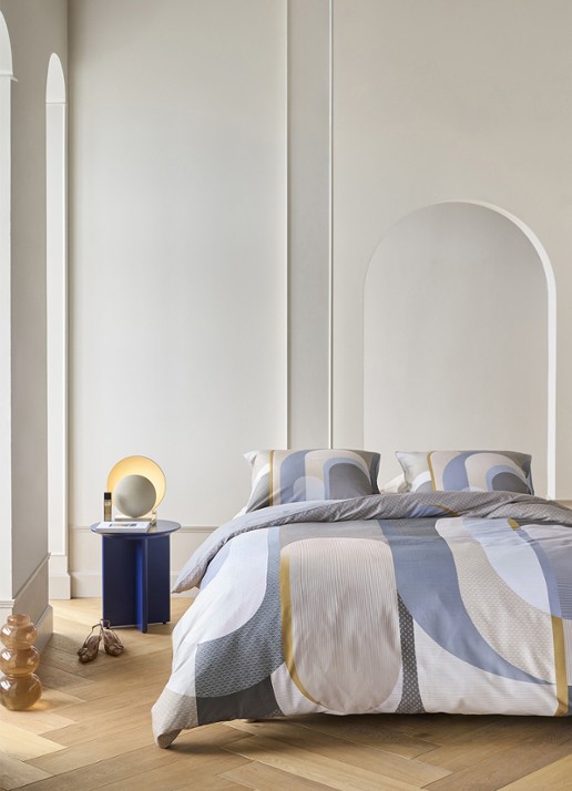 Kardol Archi dekbedovertrekset - inclusief kussenslopen - voorkant 7 blauw