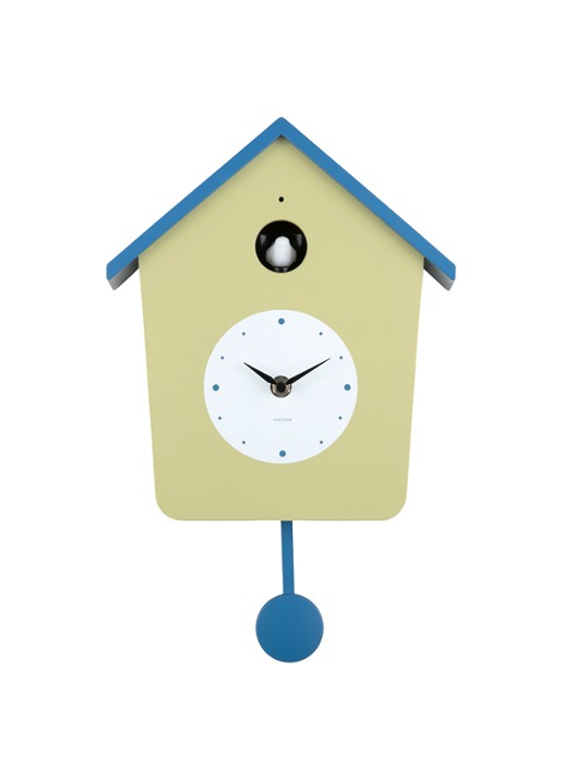 Karlsson Cuckoo wandklok - voorkant 4 blauw